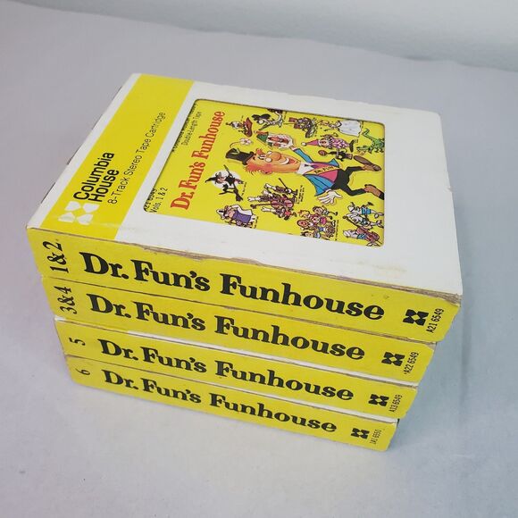 Dr Funs Funhouse Vol 1-6 : 8-Track Stereo Cartridge Tapes 1976 (Lot of 4) UNTEST - Picture 12 of 14
